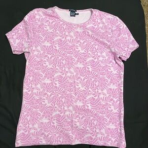 4/$20 | Gap Stretch Pink T Shirt, palm flower print
